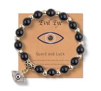 LZXFC Evil Eye Bracelets Bracelet for Women Evil Eye Jewelry Ojo Hamsa Bracelet, One Size, Stone Plastic Metal, no gemstone