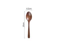 Lzxruier 10 Pieces Wooden Spoons, Rustic, Long Handle, Dessert Coffee Soup Honey Spoons (Color: H)