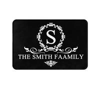 LZXSXZ Custom Floor Mat Door Mat - Personalised Door Mat with name - Customized Welcome Door Mat - Slip Soft Absorbent Entrance Doormat Rug - Custom Rug Pad for Foyer Front Porch Back Door Patio