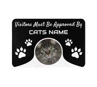 LZXSXZ Custom Floor Mat Door Mat - Personalised Door Mat with name - Customized Welcome Door Mat - Slip Soft Absorbent Entrance Doormat Rug - Custom Rug Pad for Foyer Front Porch Back Door Patio