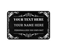 LZXSXZ Custom Floor Mat Door Mat - Personalised Door Mat with name - Customized Welcome Door Mat - Slip Soft Absorbent Entrance Doormat Rug - Custom Rug Pad for Foyer Front Porch Back Door Patio