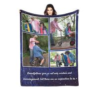 LZXSXZ Personalised Blanket - Custom Blankets with Photos - Custom Fleece Blanket for Couples - Personalised Picture Gift (Size Optional)