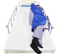 LZYANG Positioning Bed Pad with Handles, Prevent Bed Sore Hollow Out Body Fixing Help Turn Over Pad, Multipurpose Transfer Sheet for Turning, Lifting & Repositioning,for Elderly, Handicap(Large)