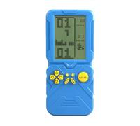 LZYCH 4.5-inch Block Retro Game Console More Suitable for European/American Players Built-in 23 Games Racing/Tank Adjustable Difficulty/Speed Gifts for Husbands/Boyfriends/Children Puzzle Toy (Blue)