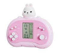 LZYCH Cute Cartoon Block Game Console Compact Portable 26 Retro Game Bricks/Race/Tank Combat Adjustable Difficulty/Speed Children/Student Birthday/Holiday Puzzle Cube Toys (Pink)