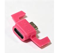 LZYDD USB Micro to USB-C Charging Adapter for Logitech G Pro X Superlight GPW 1 GPW 2 Gaming Mouse （ Pink）