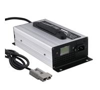 Lzyjck 1200W 36V 25A Forklift Battery Charger Smart Lead Acid Chargers with LCD Display 120A/175A/350A Anderson Plug for Floor Scrubber, Golf Cart, Forklift,Silver 36V 25A,120A