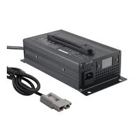 Lzyjck 1200W 36V 25A Forklift Battery Charger Smart Lead Acid Chargers with LCD Display 120A/175A/350A Anderson Plug for Floor Scrubber, Golf Cart, Forklift,Black 36V 25A,120A