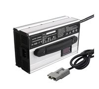 Lzyjck 12V/24V/36V/48V/60V/72V Batteries Charger Forklift Battery Charger with LCD Display 50A/120A Anderson Plug, for Electric Forklift, Pallet Jack, Floor Scrubber,48V 15A,120A