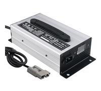 Lzyjck 24V 30A Forklift Battery Charger Trickle Chargers with LCD Display And 120A/175A Anderson Plug for Lead-Acid Batteries Charging,Silver,175A Anderson