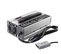 Lzyjck 900W Forklift Battery Charger, 12V/24V/36V/48V/60V/72V Lead-Acid Chargers, with LCD Display 50A/120A/175A/350A Anderson Plug,48V 15A silver,50A