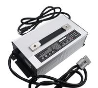 Lzyjck Forklift Battery Charger 36 Volt 30 AMP 36V Lead Acid Batteries Charger with 120A/175A/350A Anderson Plug for Forklift, Pallet Jack, Golf Cart,Silver,120A Anderson