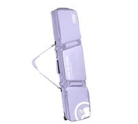 Lzyjck Snowboard Bag with Wheels for Air Travel, Waterproof Double Rolling Ski Bags Fit 2 Sets Skis/Single Snowboard, boots, helmets, goggles Up to 170 CM,Purple