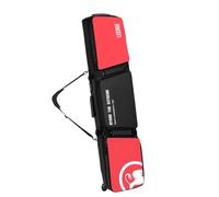 Lzyjck Snowboard Bag with Wheels for Air Travel, Waterproof Double Rolling Ski Bags Fit 2 Sets Skis/Single Snowboard, boots, helmets, goggles Up to 170 CM,Red