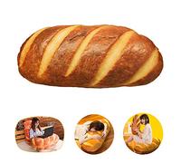 LZYMSZ 3D Simulation Butter Bread Pillow, 23.6 Inch Baguette Soft Lumbar Back Cushion Stuffed Plush Bread Shape Pillow, Sugar-Coated Bread Body Pillow Toy Gift for Sofa Bedroom Office(23.6, Butter)