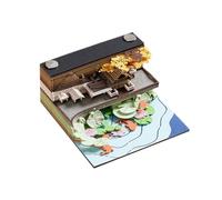 LZYWOD 2024 3D Omoshiroi Block Memo Pad, Building Block Bookmarks, Tree House Notepad Block Cute Kawaii Note Pad: Paper Carving Art, Office Stable And Decoration Accessories