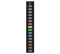 LZYWOD 5 Pieces PET Horizontal Stick On Thermometer Strip Horizontal Thermometer Stickers Digital Temperature Display for Fermenting, Brewing, Wine, Beer or Aquariums
