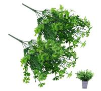 LZYWOD Artificial Four Leaf Clover Plants,Faux Shamrock Floral Stems,Lifelike Greenery f Greenery Bouquets,Vibrant Decorations band Sleepers, ball,topiary Wind plants 10ml Only chicken Half,Pills Fur