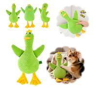 LZYWOD Dog Duck Toy, Squeaky Plush Puppy Toy for Dogs, Stuffed Interactive Teething Chewer Doll for Pet Playtime, Soft Pineapple Velvet Stuffed Toys for Indoor and Outdoor Fun (Yuanbao Duck)