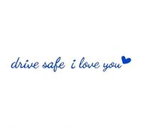 LZYWOD Drive I Love You Car Stickers For Rearview Mirror Makeup Mirror Window Decoration Interior Waterproof Stickers Car