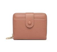 LZYWOD Elegant Women Short Wallet Lychee Pattern Fashion Pu Business Purse Bank/ID/Credit Organizer Card Leather Color Zippe R9N4