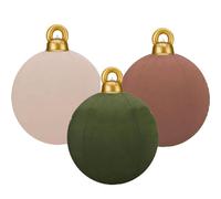 LZYWOD end Giant Christmas Balls PVC Inflatable Decoration Balls Large Holiday Christmas Inflatable Outdoor Decorations Ball,Blow-Up up Jumbo outdoor Flocked inflatable up Ornaments,Blow-Up
