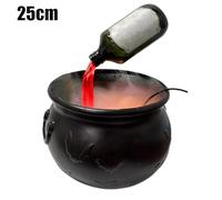 LZYWOD Halloween Decoration Set, Ultrasonic Mist Maker Fogger with Black Witch Cauldron Floating Bottles Halloween Skelet