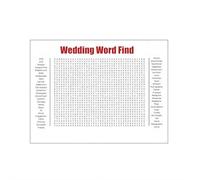LZYWOD Jumbo Thanksgiving Word Search Poster, Wall Game!Larger-Than-Life Christmas Word Search Puzzle Poster, 2026 New Interactive Activity Posters for Family, Classroom & Party (Wedding Word Find)