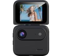 LZYWOD Multi-Functional Flip Screen Action Camera, 4K HD 143° Wide-Angle, 800mAh Battery Fast Type-C Flip Actio 360° Screen