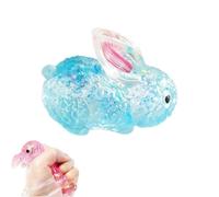 LZYWOD Sugar Toys Easter Rabbit Stress Balls, Easter Basket Stuffer, Easters Sq Toys, Fidget Bunny Rabbit Glitter