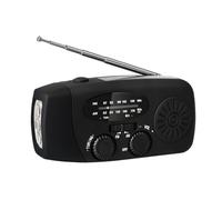 LZYWOD Wind Up Solar Radio, Portable Hand Crank Dynamo Am Fm Battery Emergency Radio, SOS Solar Radios, LED Bright Powered F Alarm,