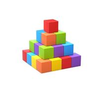 LZYWOD Wooden Building Blocks Puzzle Toy Spatial Logical Thinking Training Rainbow Stacking Toys Educational For Babies Blocks year boy color rainbow connecting wooden kid blocks year math blocks old