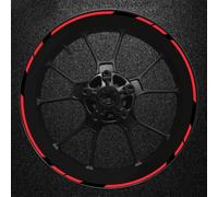 LZZDZSSL Wheel Rim Sticker Motorcycle Bicycle for Kawasaki Ninja 650 EX650 Z650 2017-2022,Sports Logo Reflective Stickers,Decorative Stripes,Red