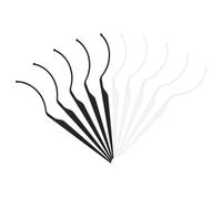 LZZEM 10Pcs Acrylic False Eyelash Display Holder Eyelash Displaying Stick False Eyelash Applicator Tool Washable Extension Holder Supplies Reusable Display Stick