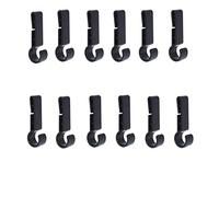 LZZEM 12 Pack Non-Slip Rigid Helmet Light Clips LED Light Helmet Clips Easily Mount Headlamps on Narrow Helmets Headlamp Light Clips for Running Camping Fishing Cycling Hiking Construction