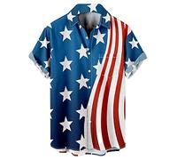 Lzzidou Men's Vintage 1950s Retro Rockabilly Style Short Sleeve Button Down Music Hawaiian Shirt
