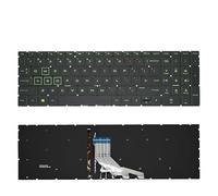 LZZSEOZ ES Spanish Latin Arabic Laptop Backlight Keyboard For HP for Pavilion for Gaming 16-A A0001 6MAX TPN-Q241 15-DA 15-CX 15-CS 15-DF 15-EC(US Green Backlit)