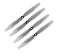 LZZSEOZ For F3P 4D control aircraft plastic two-blade propeller suitable for FPV model(4PCS Clear Gray)