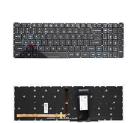 LZZSEOZ Spanish PT-BR Brazil Russian Keyboard For Acer for Nitro 5 N18C3 N18C4 AN515-54 43 44 AN517-51 AN517-52 Gaming Laptop Red Backlight(US Blue RGB Light)