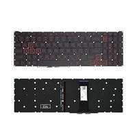 LZZSEOZ Spanish PT-BR Brazil Russian Keyboard For Acer for Nitro 5 N18C3 N18C4 AN515-54 43 44 AN517-51 AN517-52 Gaming Laptop Red Backlight(RU Red Word Backlit)
