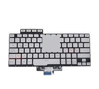 LZZSEOZ US English SP Spain Latin Ukrain backlit laptop keyboard For ASUS for ROG for Zephyrus G14 GA401 GA401I GA401IV GA401U 2020 8037B0169701(Latin sliver)