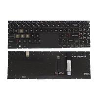LZZSEOZ US RU RGB Backlit Keyboard For MSI for Katana GF66 GF76 for Pulse GL66 GL76 MS-1582 MS-1581 1583 MS-17L1 17H3 English Russian NSK-FG1ABN(US RGB version 1)