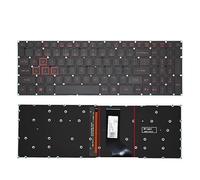 LZZSEOZ US Russian Backlight Laptop Keyboard For Acer for Nitro 5 AN515-51 AN515-52 AN515-53 AN515-41 AN515-42 AN515-31-56 N16C7 N17C1 N17C7(US Red Word Light)