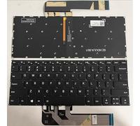 LZZSEOZ US SP RU for Lenovo for Xiaoxin for Air 13IWL 13IKB 14ARR/IKBR/IVL 15iKBR/ARR Keyboard(Black Backlight US)