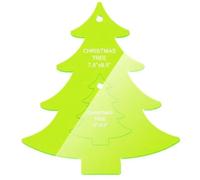 LZZTU Christmas Tree Quilting Stencil, Reusable Acrylic Quilting Stencil Set for Patchwork and Decal DIY Sewing,Blankets and Fabric Craft Supplies