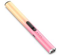 Lzzuid Candle Lighter Long Reach Electric USB Rechargeable Lighter, Windproof Flameless for BBQ, Camping, Stove (Pink Orange)