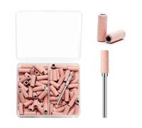 LZZYFPX 3mm 80pcs Nail Sanding Bands Electric Machine Nail Drill Bits UV Gel Acrylic Polish Remover For Nails Accessory Tool durable(Pink G240 80pcs)