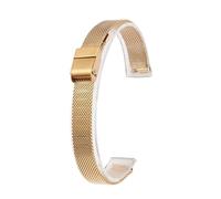 LZZYFPX For any brand 12mm 14mm 16mm Stainless Steel Watch Band Strap Watchband Women Rose gold Mesh belt Bracelet(A golden,14mm)
