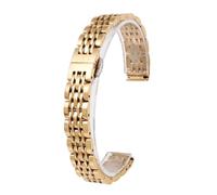LZZYFPX For any brand 12mm 14mm 16mm Stainless Steel Watch Band Strap Watchband Women Rose gold Mesh belt Bracelet(C golden,18mm)