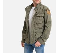 M-1941 Cotton Military Parka with Badges and Zip Fastening Khaki Green